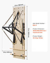 Vevor Wall-Mounted Pilates Reformer Maple Wood Springboard with Adjustable Resistance New