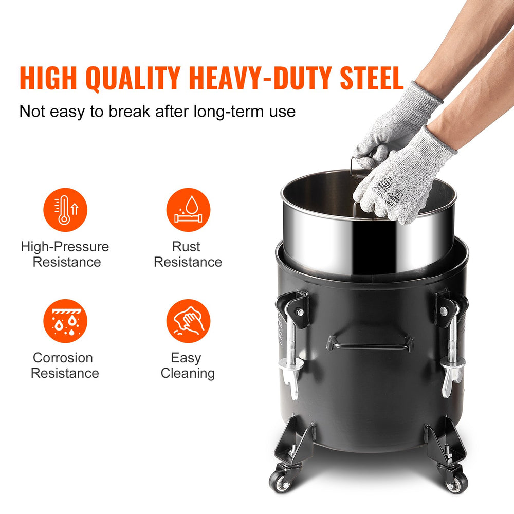 Vevor Spray Paint Pressure Pot Tank 5 Gal with Manual Mixing 70 PSI Adjustable Pressure New