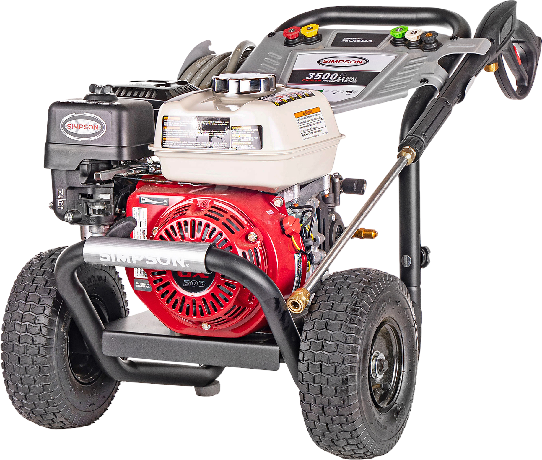 Simpson PS61014 Gas Pressure Washer 3500 PSI 2.5 GPM with Honda GX200 Engine New