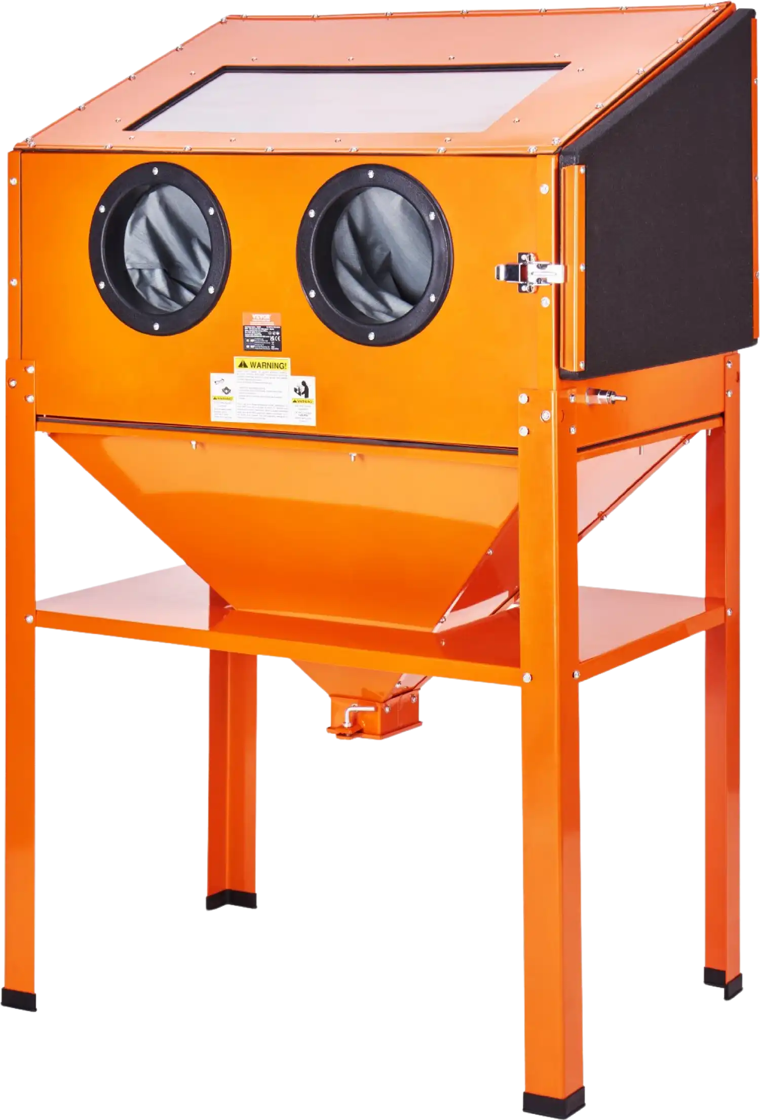 Vevor 60 Gal Sandblasting Cabinet with Stand 40-120 PSI Heavy Duty Blasting Gun New
