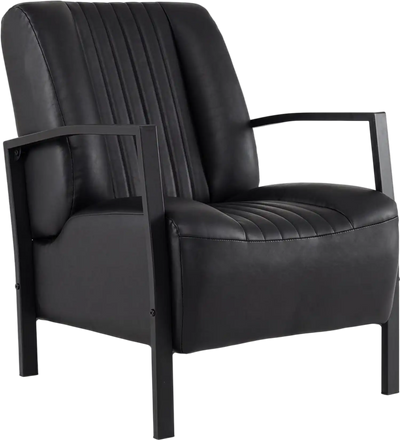 Costway PU Leather Upholstered Accent Armchair Lounge Reading Chair 76571817 New