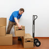 P-Handle Hand Truck with Foldable Load Plate for Warehouse Garage-Black - Gallery View 1 of 10
