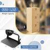 P-handle hand truck with foldable load plate, 660 lbs capacity, designed for easy maneuvering in warehouses and garages.