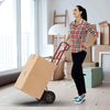 P-Handle Hand Truck with Foldable Load Plate for Warehouse Garage-Red - Gallery View 1 of 10