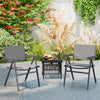 Patio Chairs Set of 2 Outdoor Dining Chair with Breathable Fabric Seat-Set of 2 - Gallery View 1 of 10