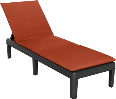 Costway Patio Chaise Lounge Chair Adjustable Backrest Cushion 684279531 New
