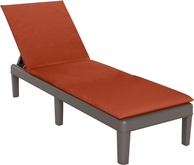 Costway Patio Outdoor Chaise Lounge Recliner Chair w/ Cushion 3-Position Adjustable Backrest 762895341 New