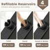 Close-up of the easy-fill spouts on the patio umbrella base, showcasing refillable reservoirs for added stability.