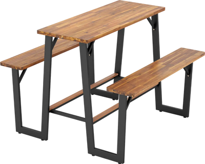 Costway Patio Picnic Table Bench Set Acacia Wood 427165938 New