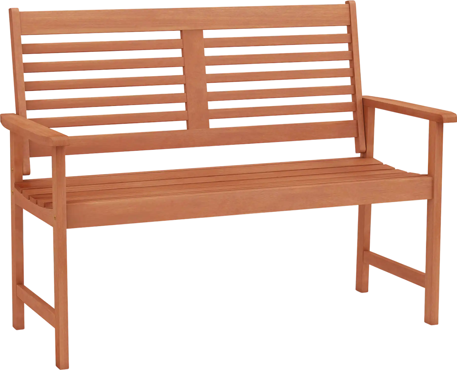 Costway Patio Solid Wood Outdoor 2-Seat Loveseat Bench Inclined Backrest Slatted Seat 718946325 New