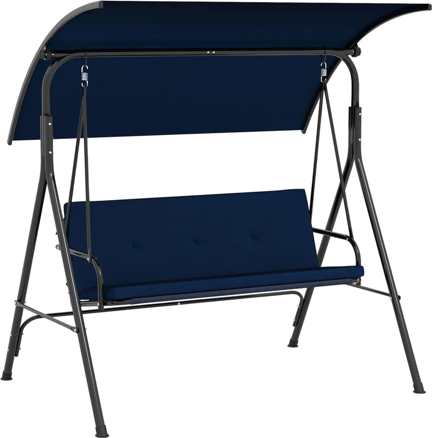 Costway 2-Seat Patio Swing Chair Adjustable Canopy Metal Stand 85207827 New