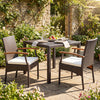 Patio wicker chair set of 2 with soft zippered cushions, featuring ergonomic design and hand-woven PE rattan for.