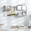 Pegboard Combination Kit wall organizer featuring magnets and hooks, ideal for stationery and kitchenware storage.