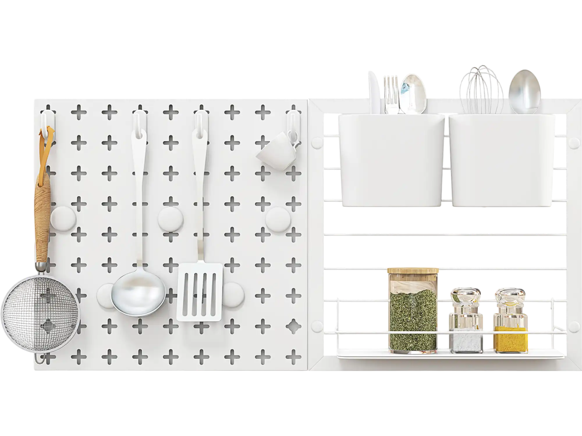 Costway Pegboard Wall Organizer Kit with Magnets Hooks 83671594 New