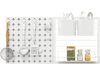 Pegboard Combination Kit Combination Wall Organizer with Magnets and Hooks