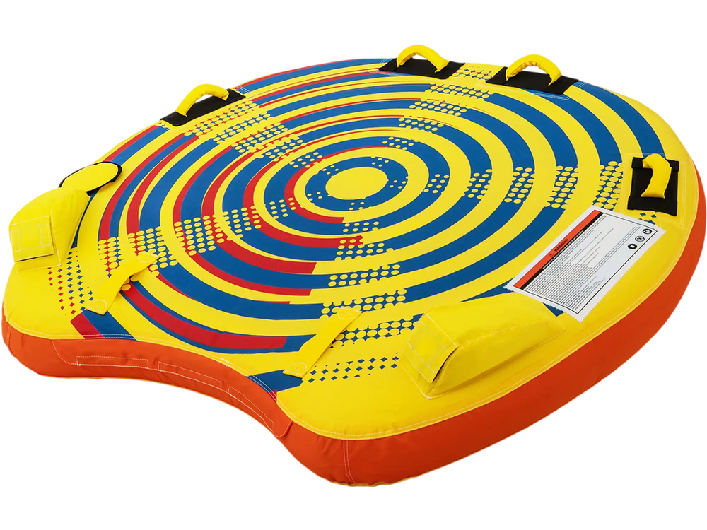 1 or 2 Person Inflatable Towable Tube for Boating with Quick Connector