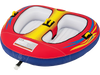 1 or 2 Person Inflatable Towable Tube for Boating with Drainage