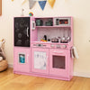 Toddler Pretend Play Kitchen for Boys and Girls 3-6 Years Old-Pink - Gallery View 1 of 12