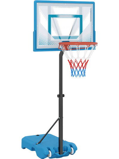 Costway Adjustable Pool Basketball Hoop Weighted Base 58758449 New