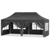 Pop Up Canopy Tent with 6 Removable Sidewalls for Patio-Black - Gallery View 1 of 1