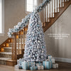 Snowy 6/7 FT pop-up Christmas tree with 545 branch tips, ideal for festive home holiday decoration and easy setup.