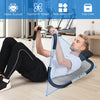 Portable AB trainer with headrest and foam handles offers stable support for diverse muscle training at home or office.