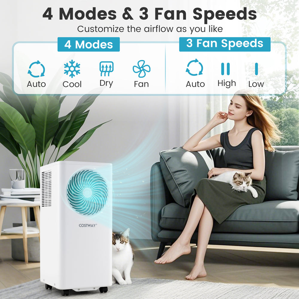 8200/10000 BTU Portable Air Conditioner 3-in-1 Stand up AC Unit with Dehumidifier-10000 BTU - Gallery View 1 of 11
