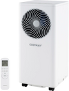 Portable 8200 BTU air conditioner with remote, featuring 3-in-1 functionality for cooling, dehumidifying, and fan use.