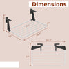 Portable aluminum clothes and towel drying rack dimensions with adjustable brackets for versatile placement and easy.