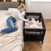Portable Baby Playard Folding Travel Crib for Infants with Soft Mattress-Black - Gallery View 1 of 10