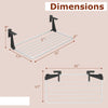 Portable aluminum clothes drying rack with adjustable brackets, measuring 31" x 17", ideal for indoor and outdoor use.