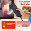 Portable far infrared sauna box controller with adjustable temperature and timer settings for home use.