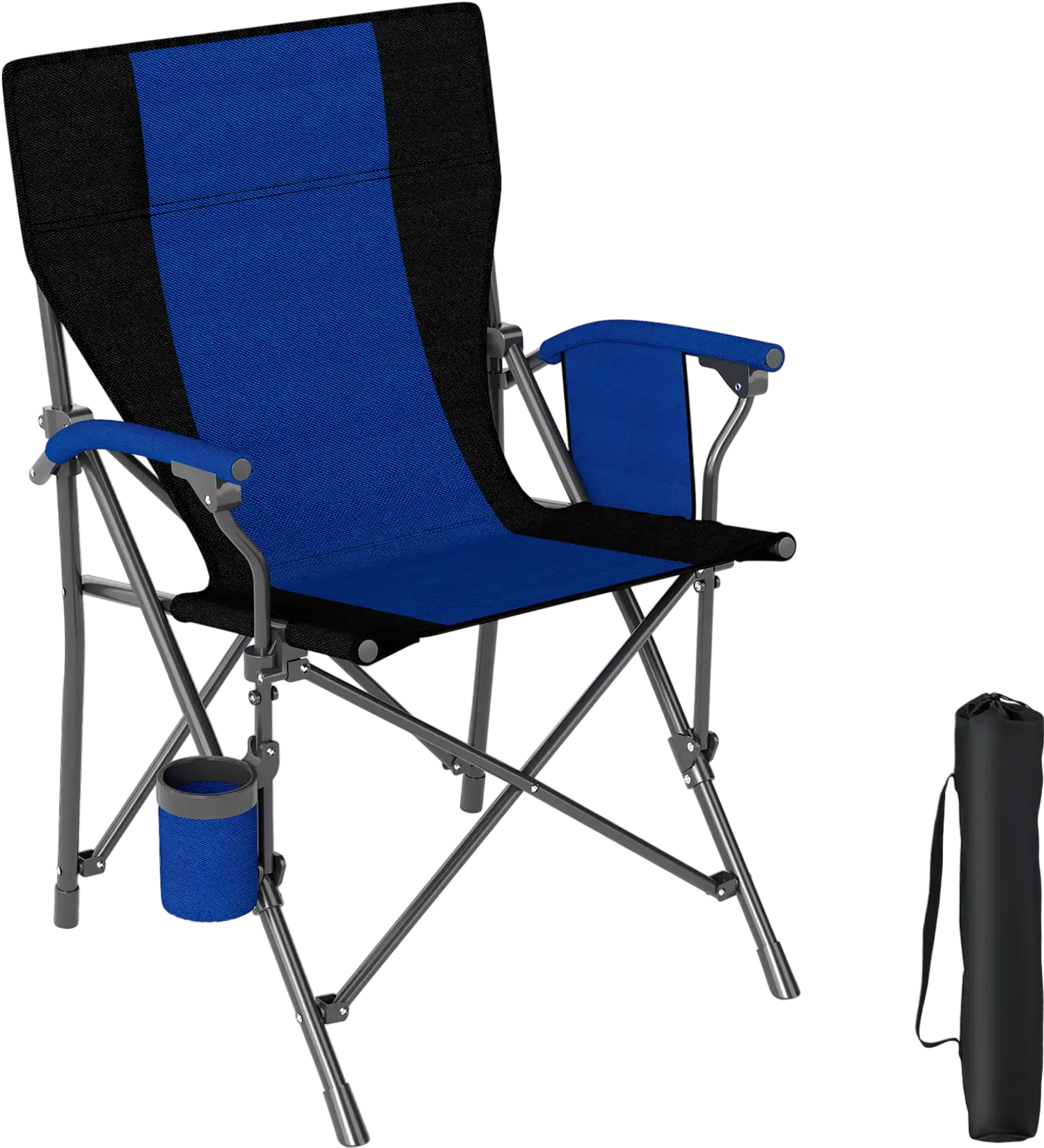 Costway Portable Folding Camping Chair Cup Holder Side Pocket 22596143 New