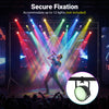 Height adjustable portable lighting truss system with secure fixations for up to 12 lights, ideal for events and.