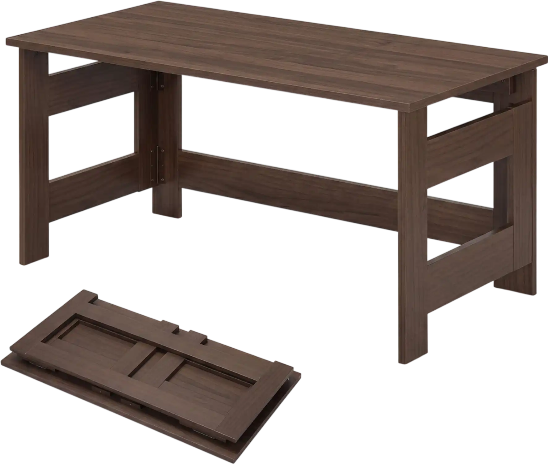 Costway Portable Low Floor Coffee Table Foldable Legs Living Room 61046718 New