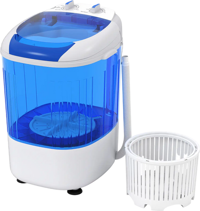 Costway Portable Mini Semi-Automatic Washing Machine Spin Tub Drain Hose 2.5 kg 528397164 New