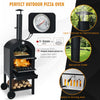 Portable Outdoor Pizza Oven with Pizza Stone and Waterproof Cover - Gallery View 6 of 10