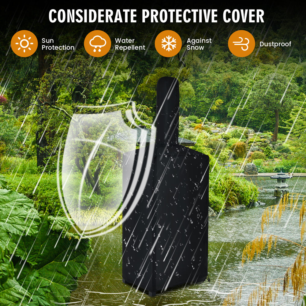 Portable Outdoor Pizza Oven with Pizza Stone and Waterproof Cover - Gallery View 8 of 10