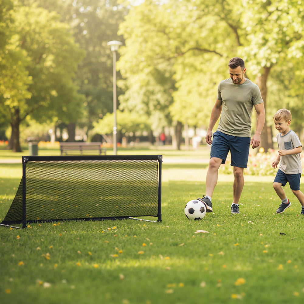 Portable POP Up Toddler Soccer Net with Metal Frame-M - Gallery View 1 of 10