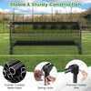 Portable toddler soccer net with heavy-duty metal frame, spring locks, and tear-resistant netting for outdoor play.
