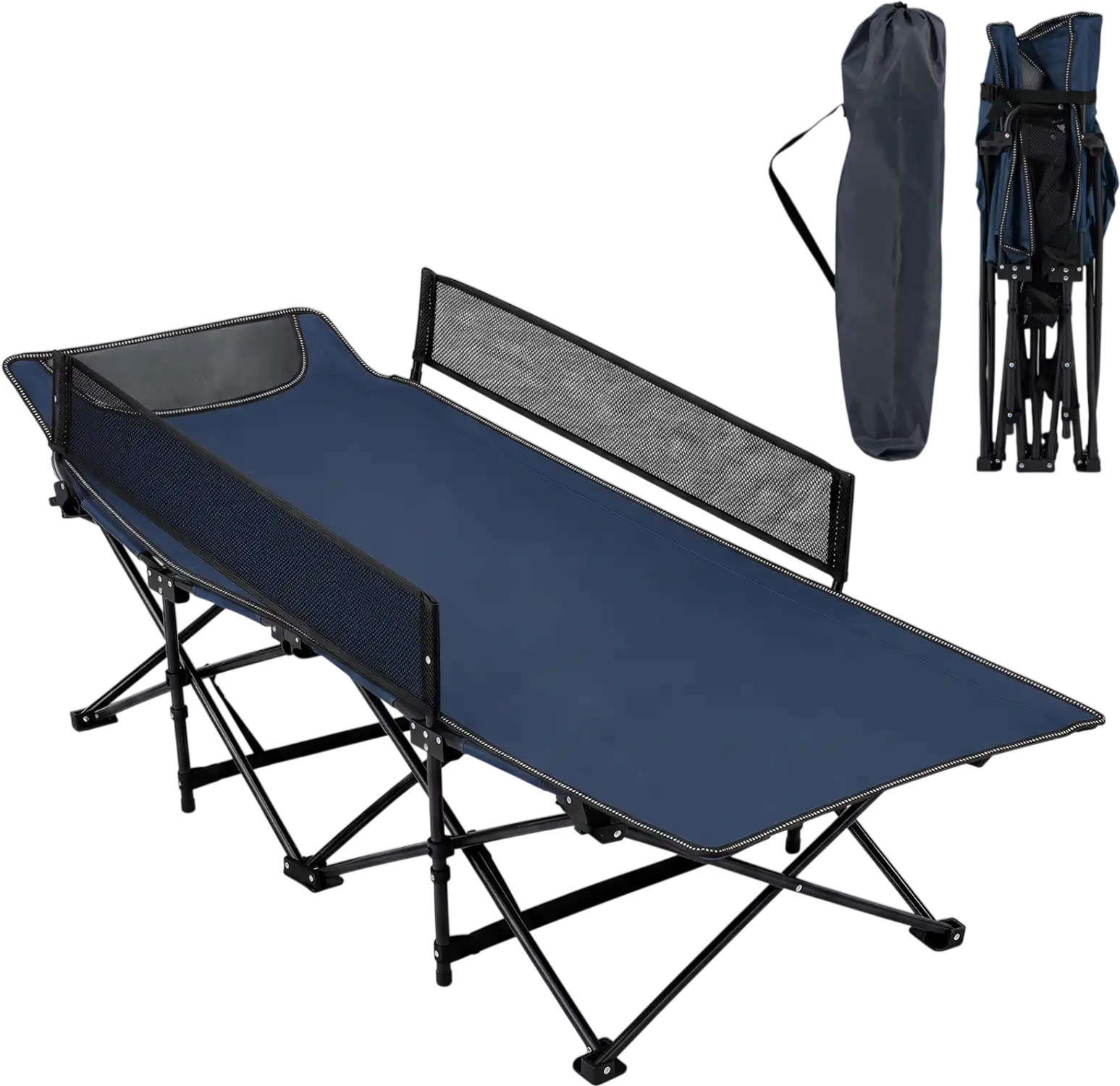 Costway Portable Travel Toddler Cot Bed w/ Guardrail 98867077 New