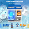 Portable washing machine with 18 lbs capacity, featuring a blue twin tub design for efficient laundry and powerful.