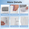 Transparent lid and removable lint filter of the 20 lbs portable washing machine for easy monitoring and maintenance.
