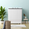 17.6 lbs Portable Washing Machine with Drain Pump-Black - Gallery View 1 of 11