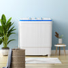 17.6 lbs Portable Washing Machine with Drain Pump-Blue - Gallery View 1 of 11