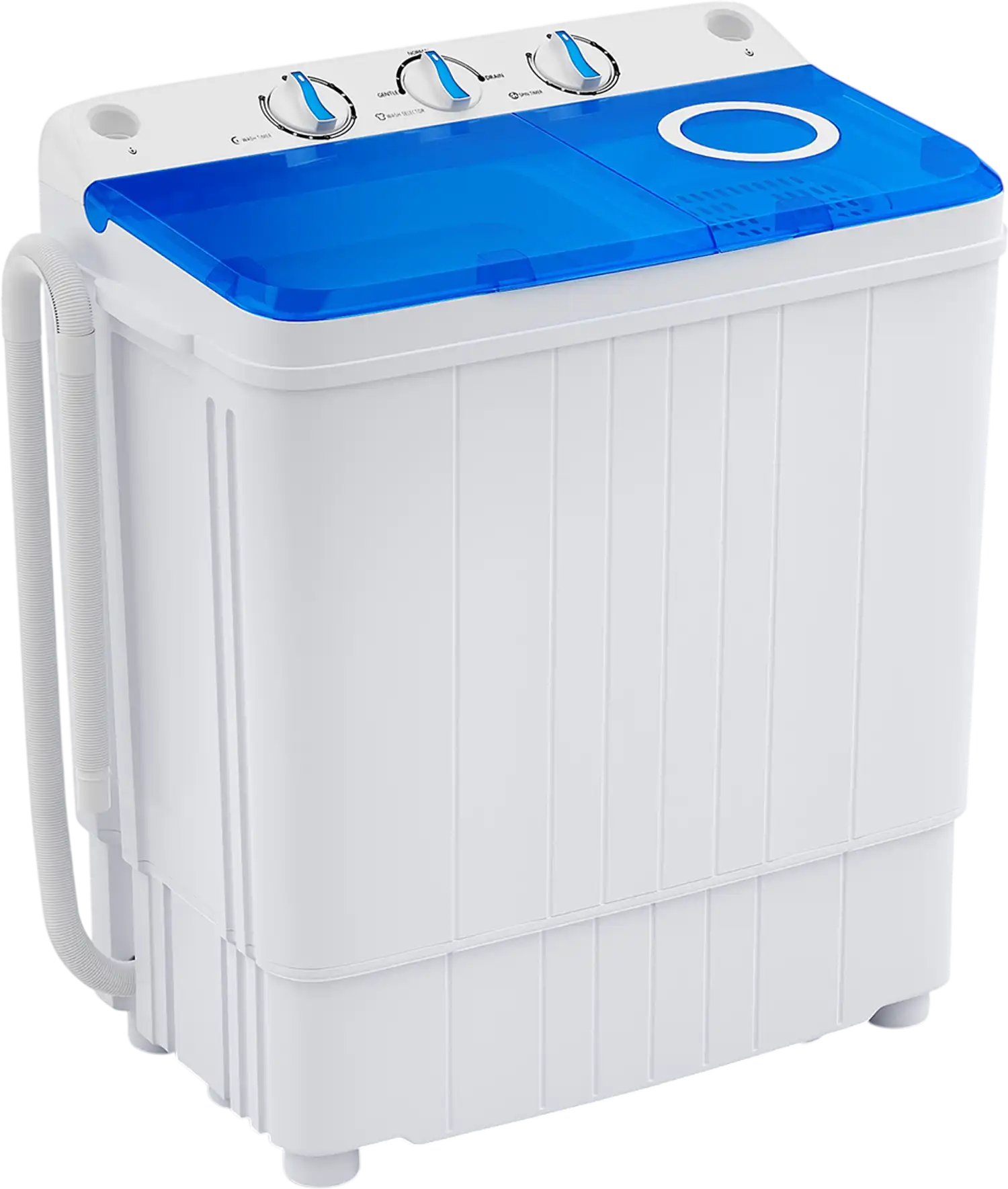 Costway 17.6 lbs Portable Twin Tub Washing Machine w/ Drain Pump 63189752 New