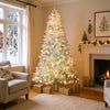 Pre-Lit Artificial Christmas Tree with Snow Flocked Branch Tips-M - Gallery View 1 of 10