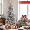 Pre-Lit Artificial Christmas Tree with 280/350/440 Warm White LED Lights and 8-Mode-6FT - Gallery View 1 of 11