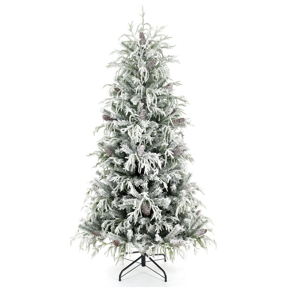 Pre-Lit Artificial Christmas Tree with Warm White LED Lights-6 Feet - Gallery View 1 of 2