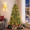 Pre-Lit Artificial Half National Christmas Tree with 8 Flash Modes-6 ft - Gallery View 1 of 10
